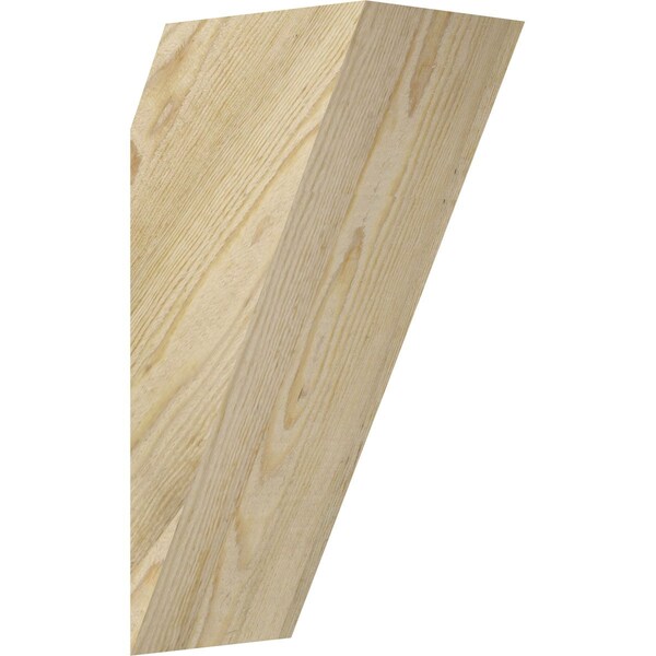 Ekena Millwork 6"W x 8"D x 16"H Traditional Rough Sawn Knee Brace, Douglas Fir BRC06X08X16TRA00RDF - main